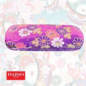 NEW Japanese Floral Print Eyeglass/Sunglasses Clam Shell Hard Case